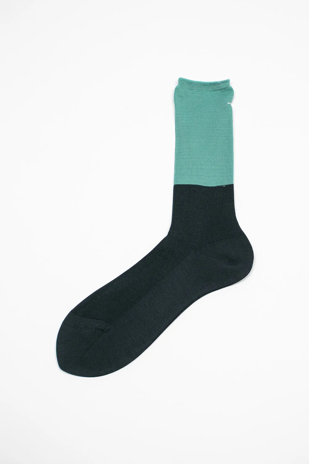 ANP-92L Two Tone Socks Green/Turquoise