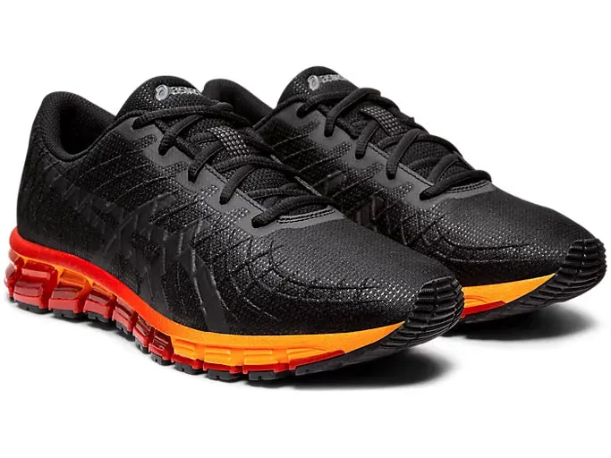 Asics Gel-Quantum 180 4 Men's Running Shoes - Black/Classic Red