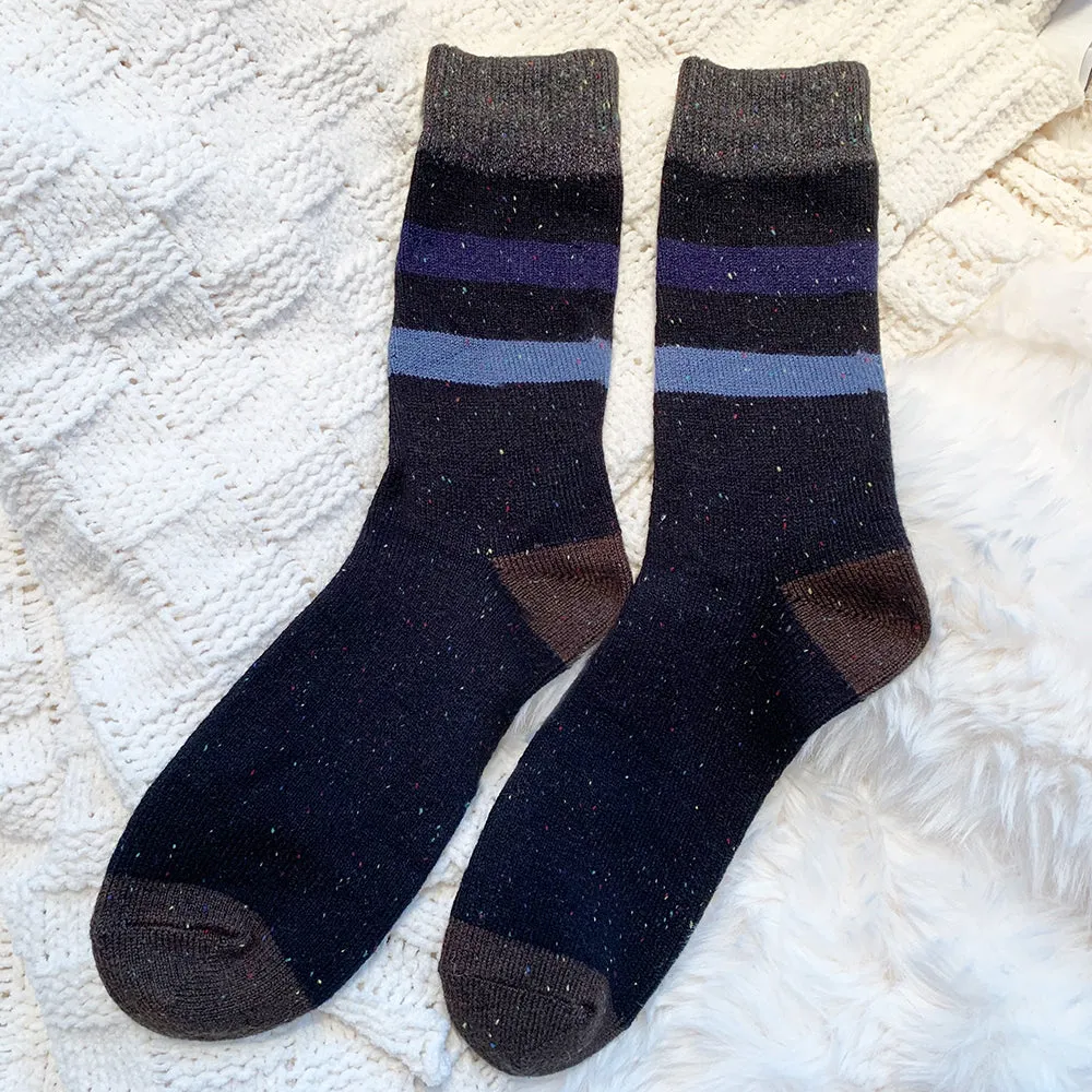 Best Seller | Wool Socks | Black Stripes