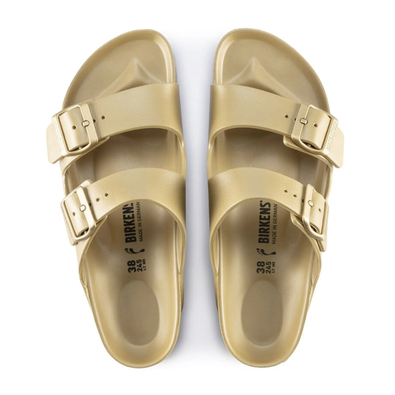 Birkenstock Arizona EVA Narrow Slide Sandal (Women) - Glamour Gold