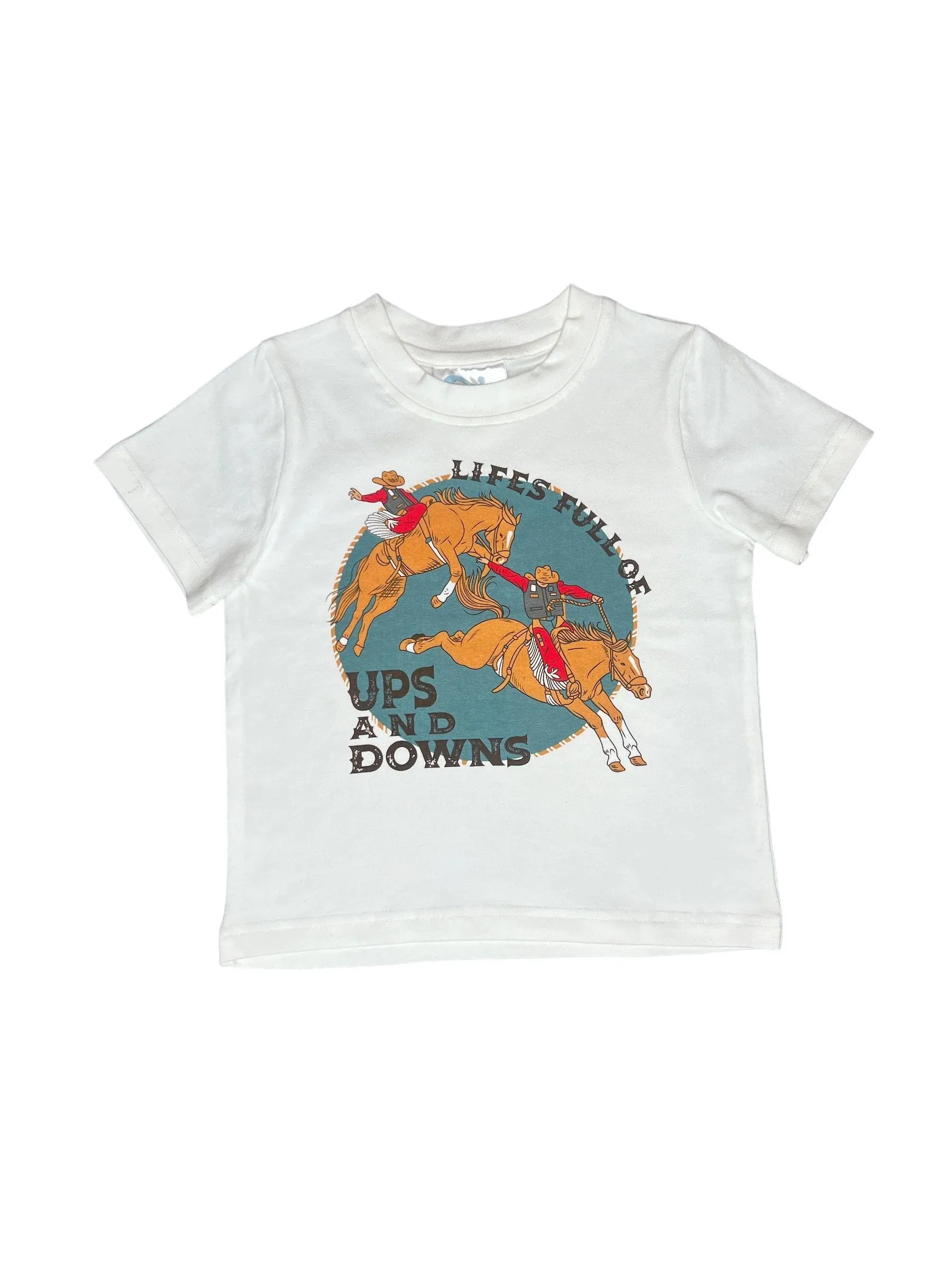 Boy's Shea Baby Ups & Downs White Shirt and Onesie