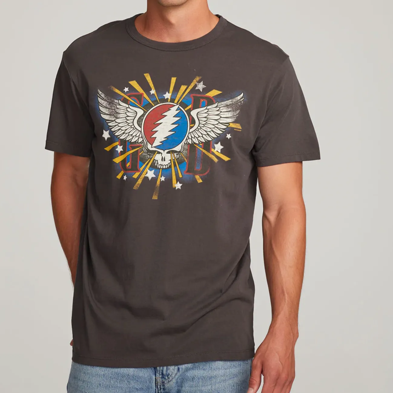 CHASER Grateful Dead Skull & Wings Tee (Black)