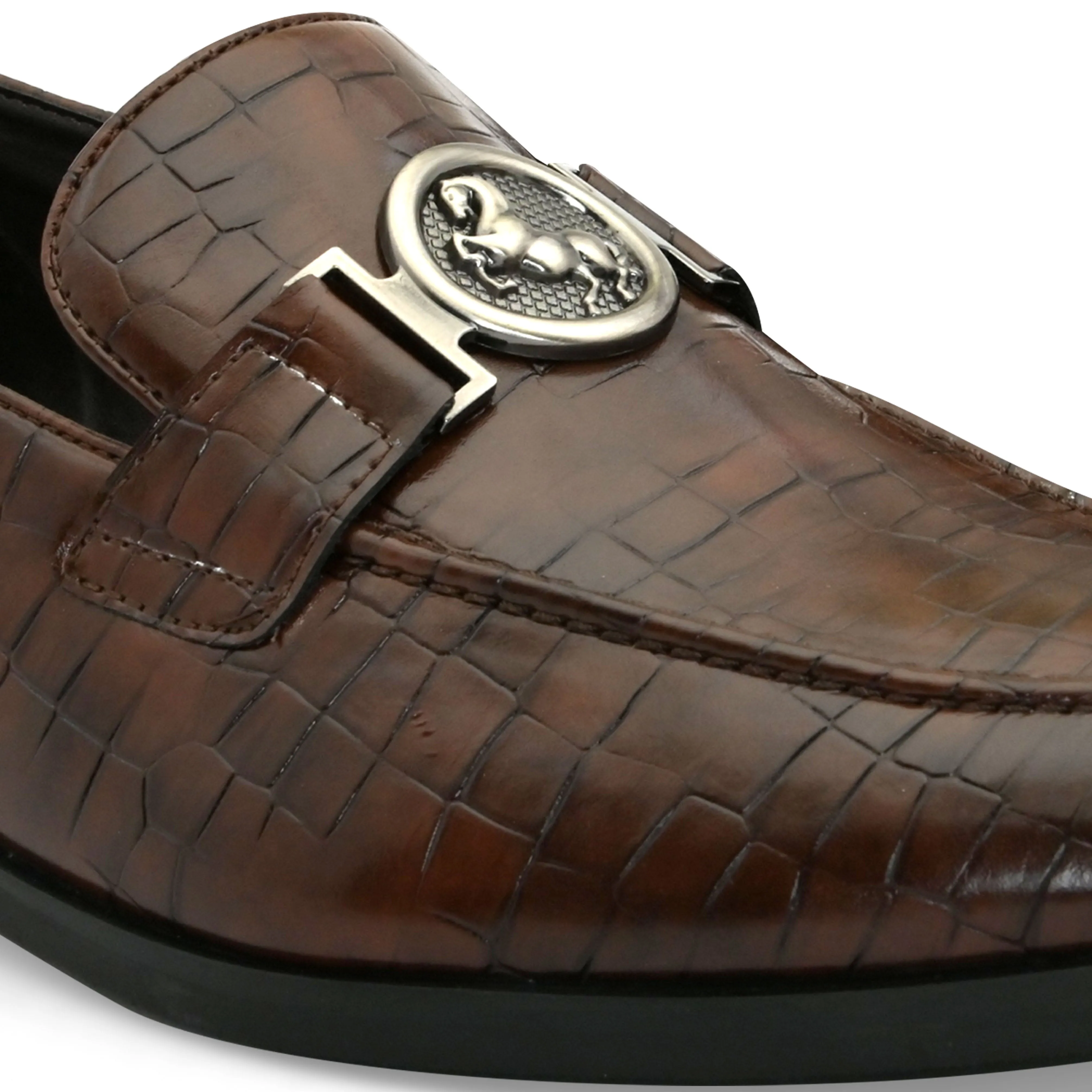 Compass Brown Slip-Ons