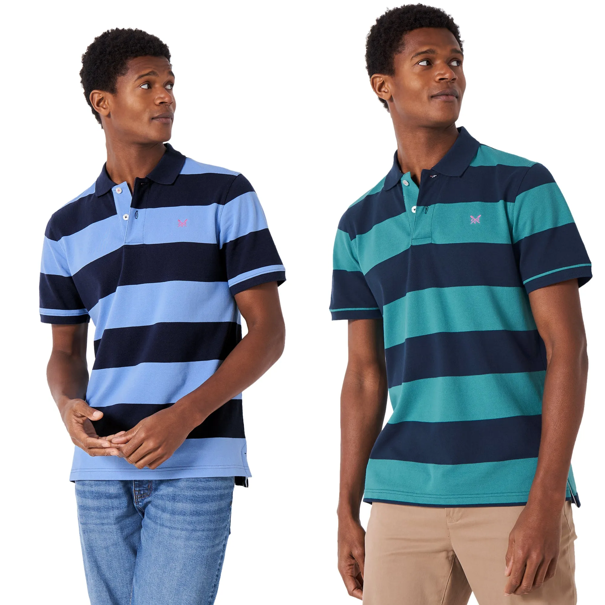 Crew Clothing Mens Heritage Stripe Polo Shirt