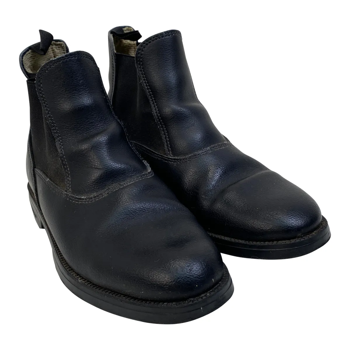 Fouganza '100 Jodhpur' Paddock Boots in Black - Women's 4.5