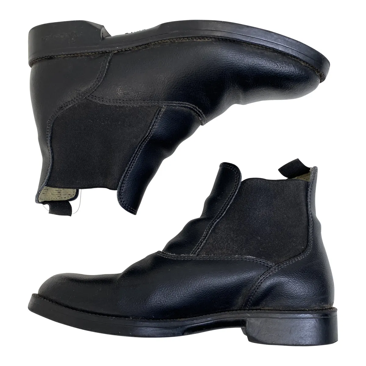 Fouganza '100 Jodhpur' Paddock Boots in Black - Women's 4.5