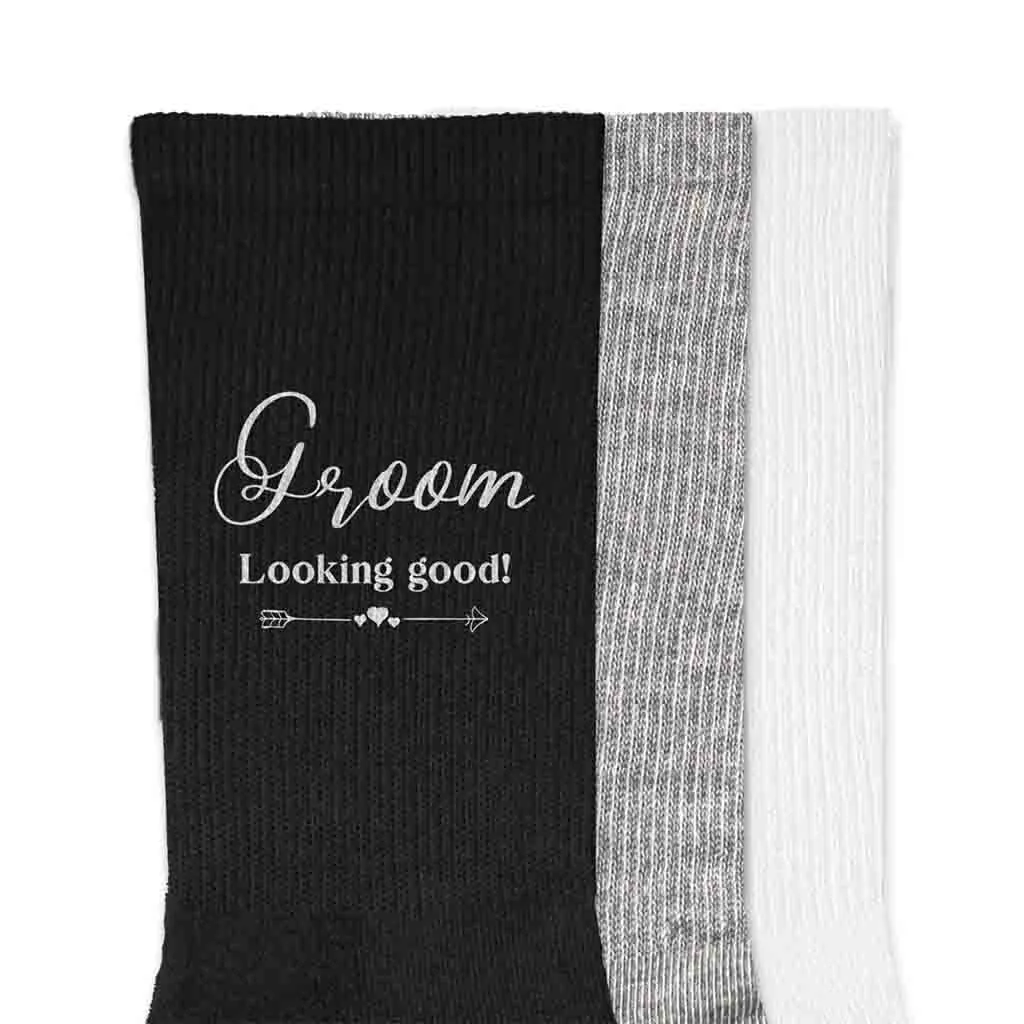 Fun Socks for the Groom on His Wedding Day