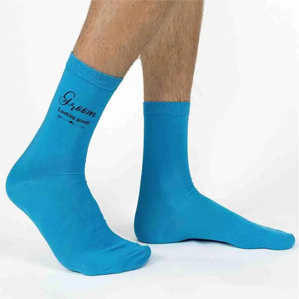 Fun Socks for the Groom on His Wedding Day