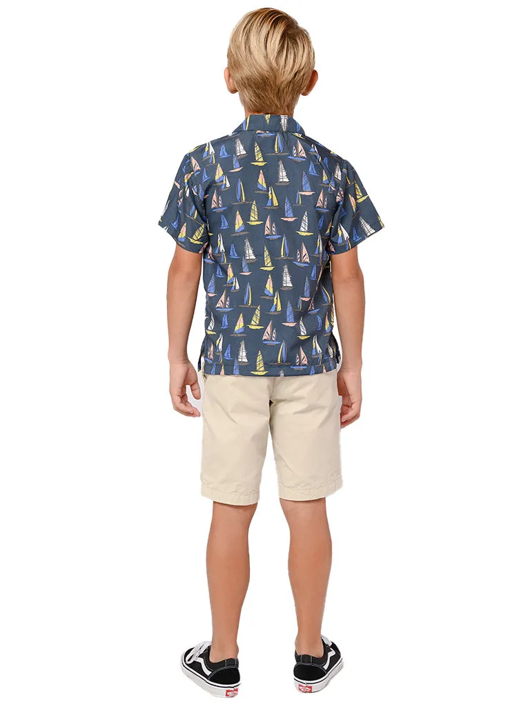 Hawaiian theme shirts for boys