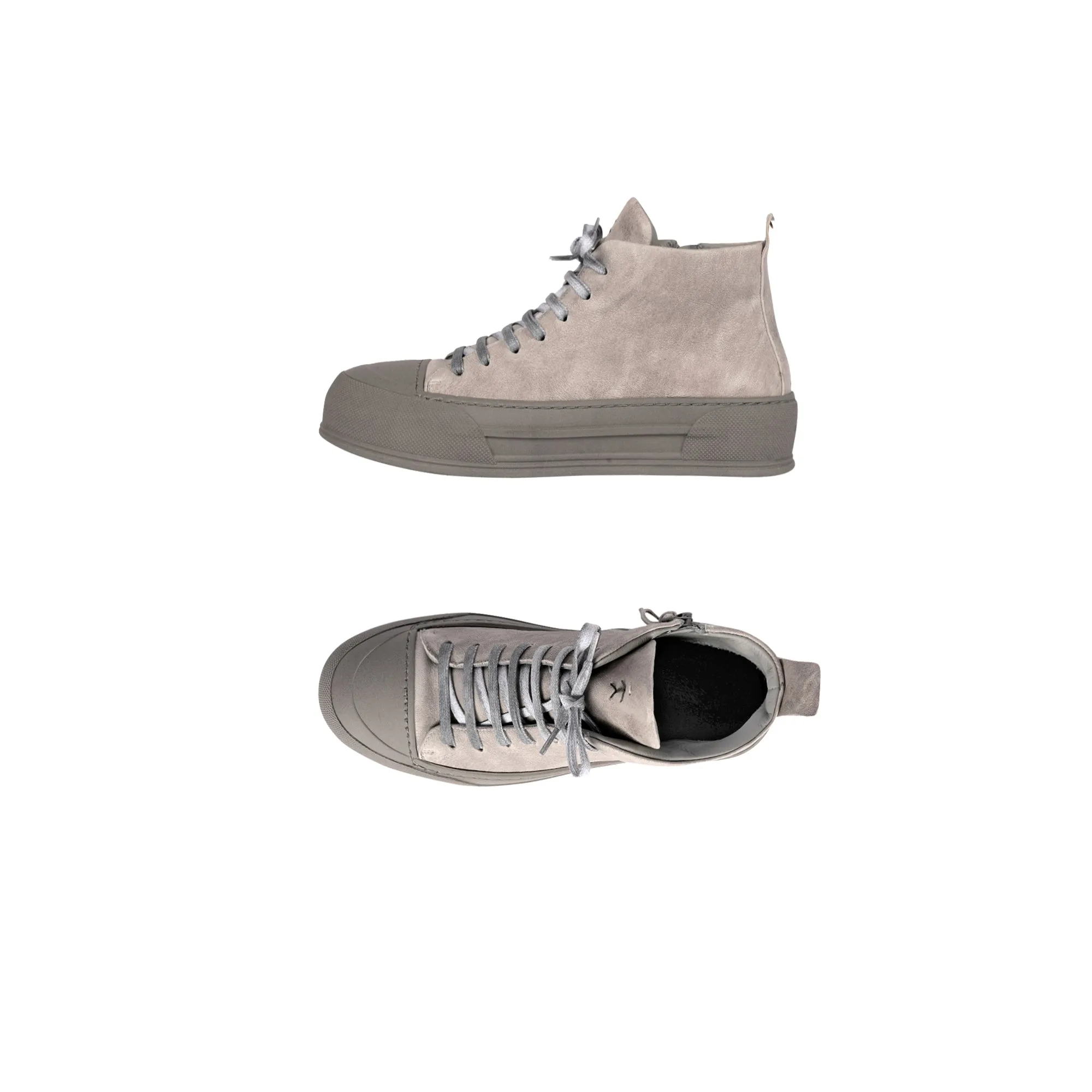 High Top Sneaker Vegetal Wash Anthracite