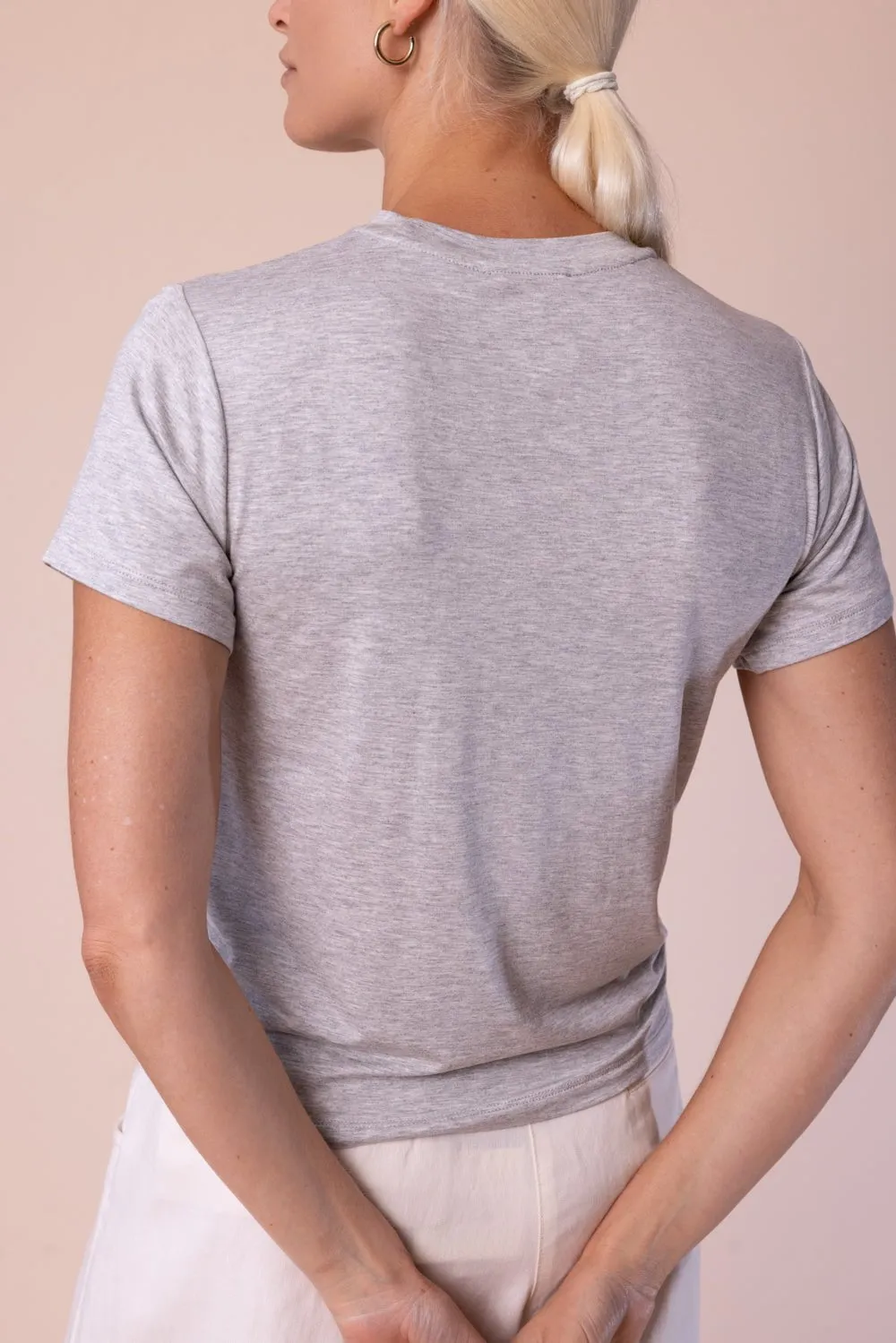 His Tee - Light Heather Grey