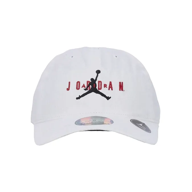 Jordan adjustable hat for boys with curved visor Brim Adjustable 9A0569-001 white