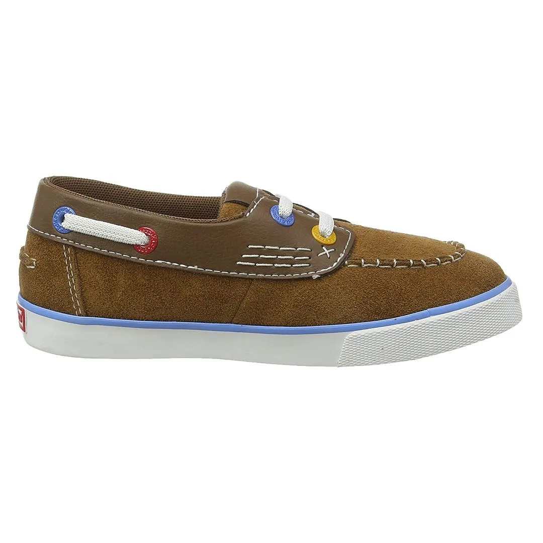 Kickers Tovni Boat Kids Brown Shoes