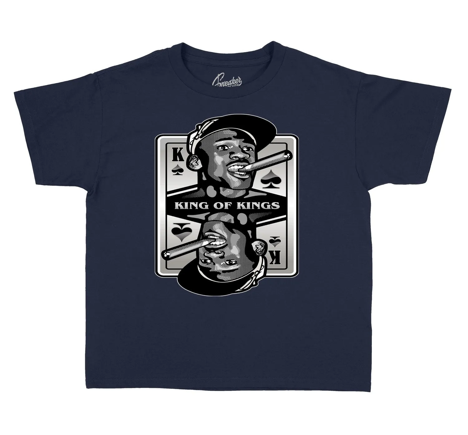 Kids Midnight Navy 3 Shirt - King Of Kings - Navy