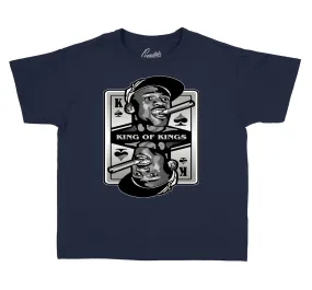 Kids Midnight Navy 3 Shirt - King Of Kings - Navy