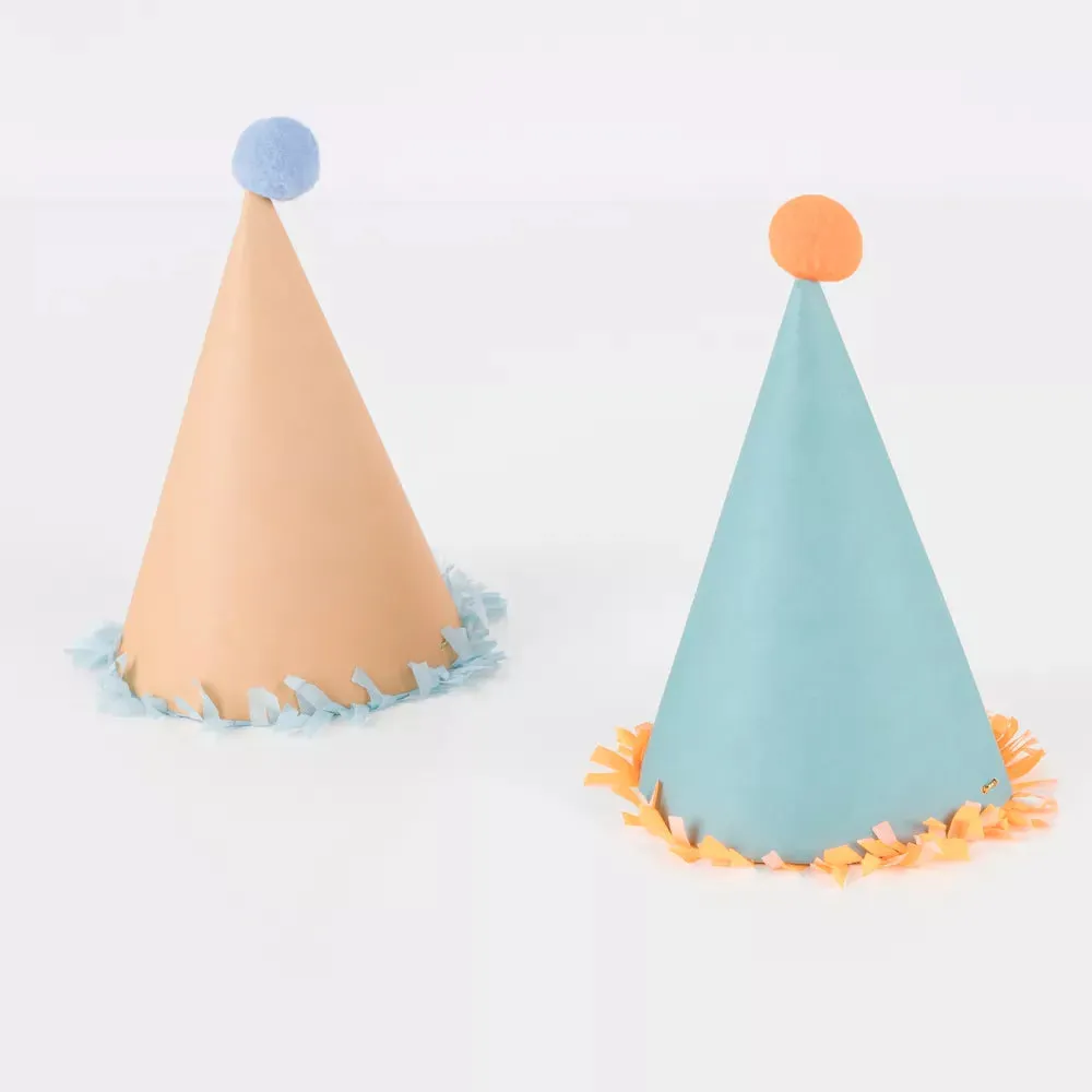 Large PomPom Fringe Party Hats