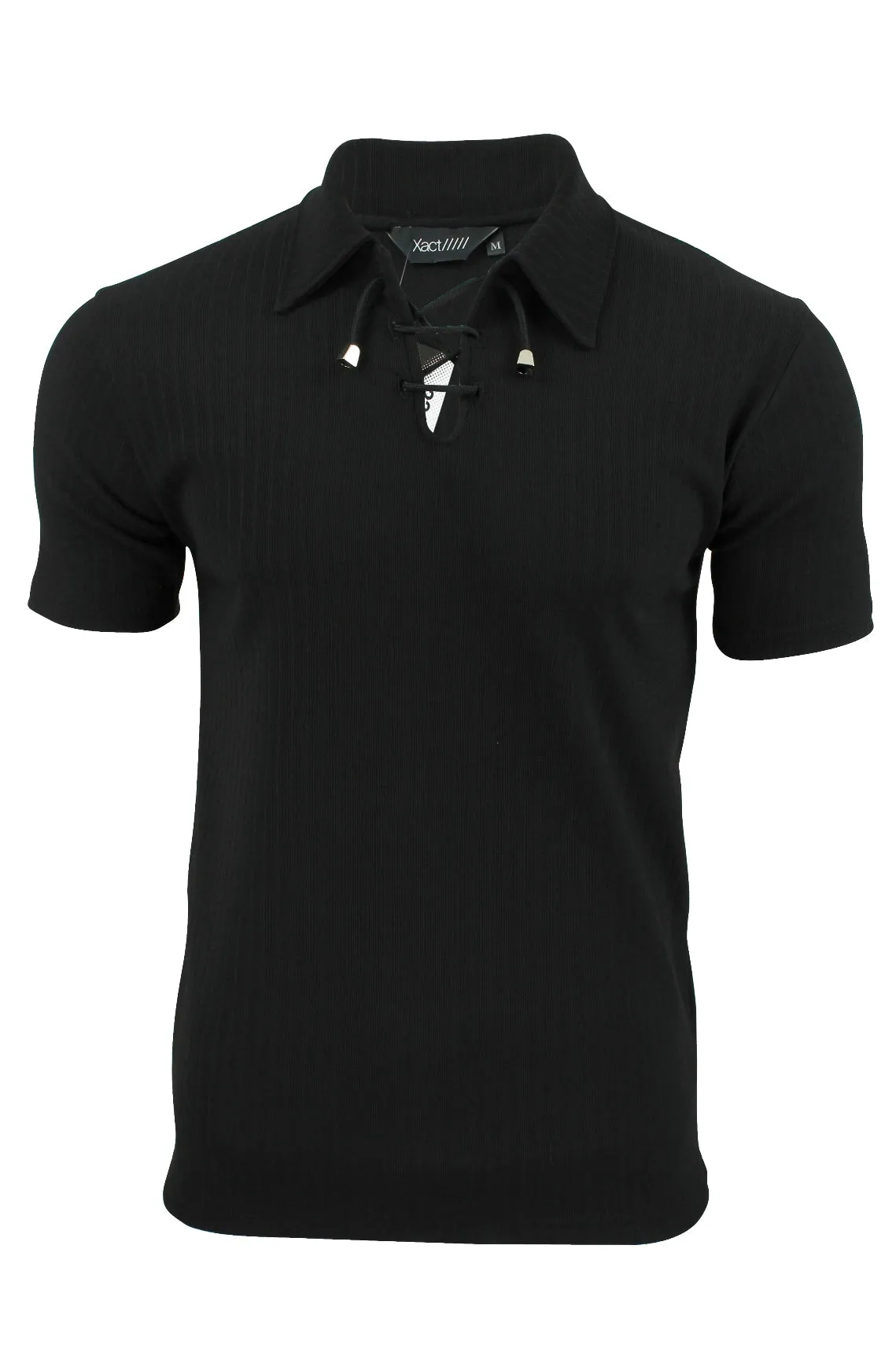 Mens Polo Shirt by Xact Clothing Short Sleeved Muscle Slim Gym Fit