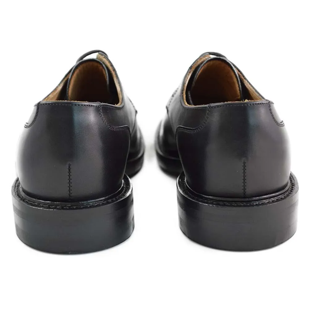 NPS BLAIR Plain Derby Shoes - Black with itshide Sole