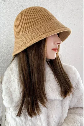 OVERSIZE KNIT BUCKET HAT (Final Sale)