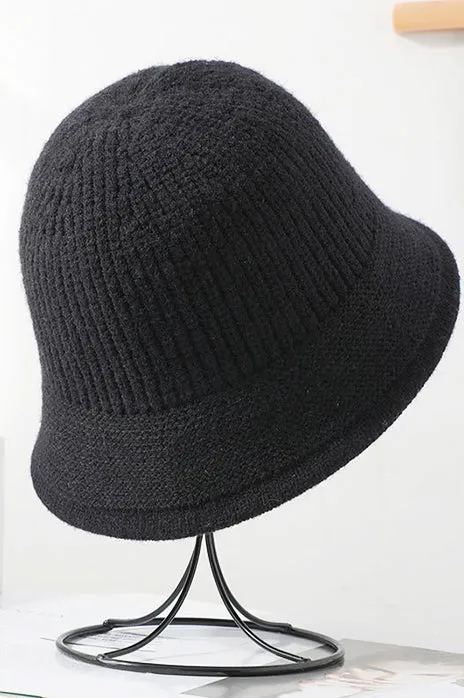 OVERSIZE KNIT BUCKET HAT (Final Sale)