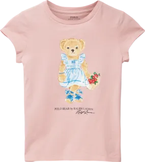 Polo Ralph Lauren Pink Polo Bear Motif T-shirt BNWT 4 Years