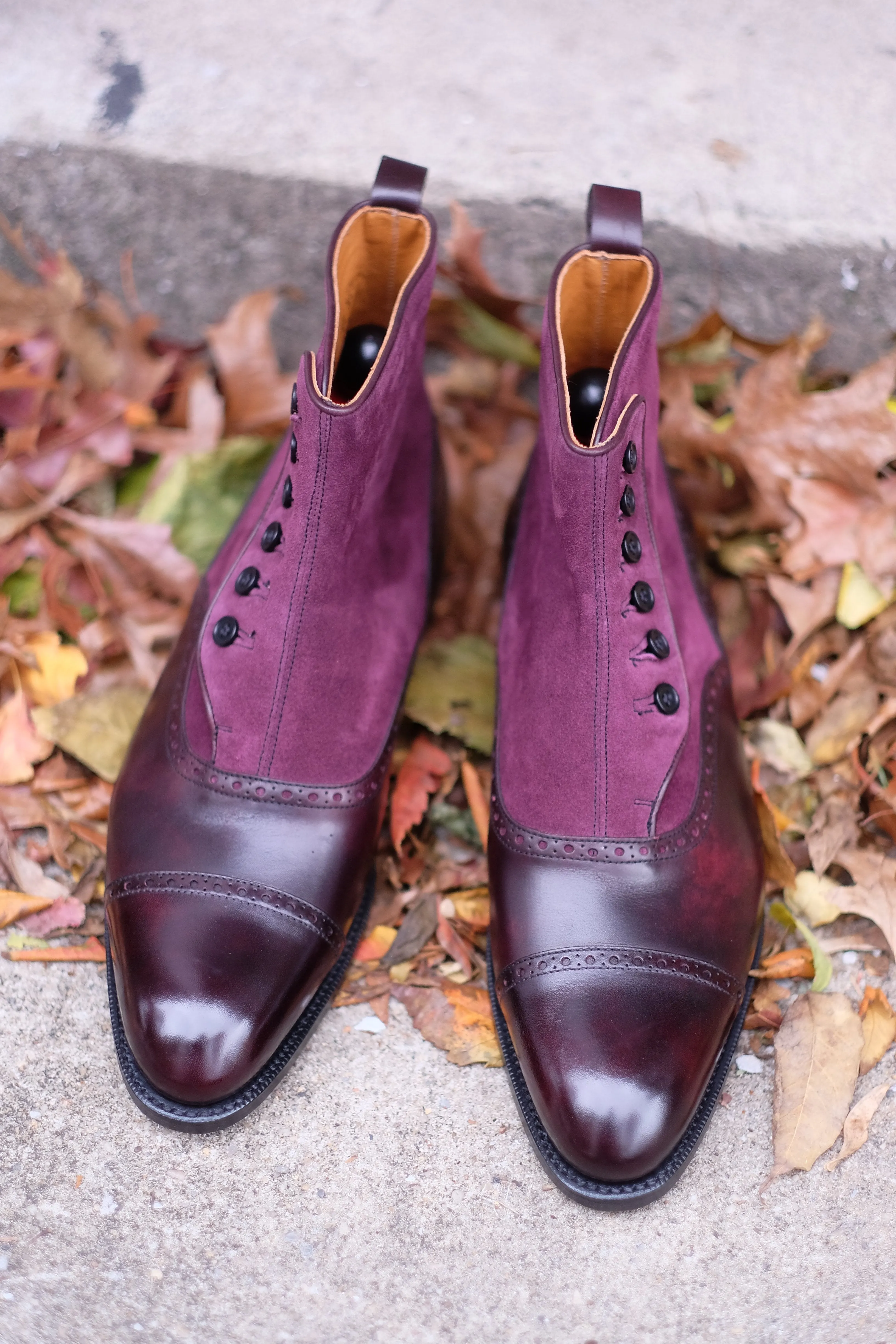 Puyallup - MTO - Plum Museum Calf / Regal Purple Suede - NGT Last - Single Leather Sole