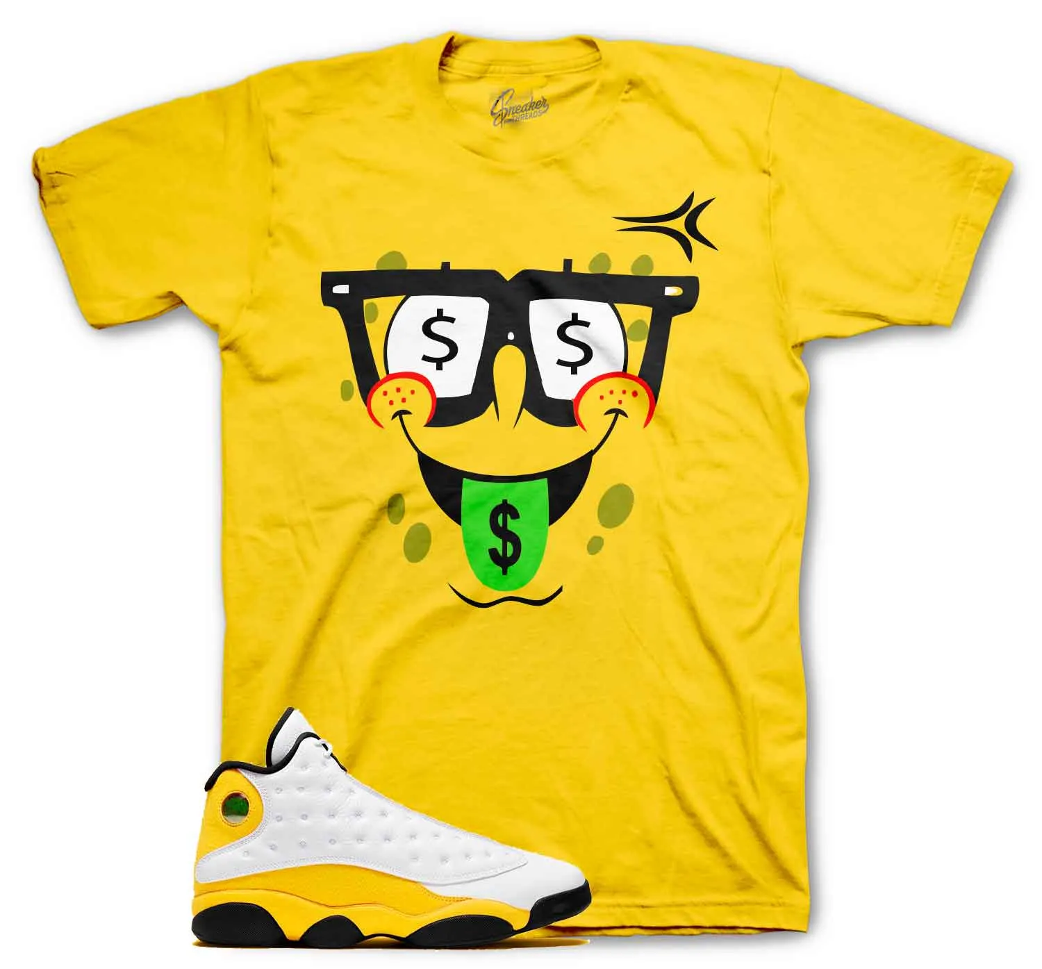 Retro 13 Del Sol Money Face Shirt