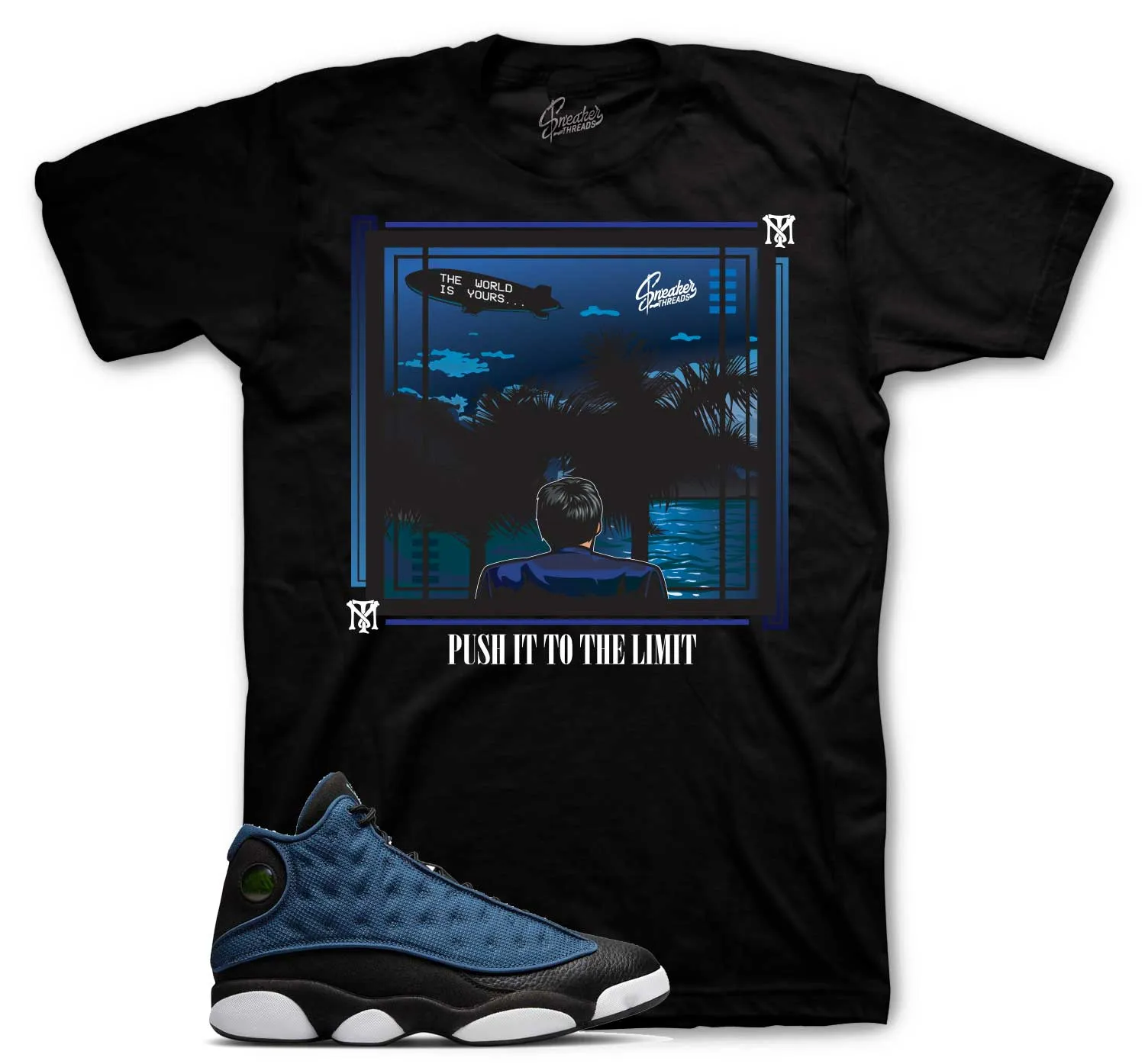 Retro 13 Navy World Is Yours Shirt