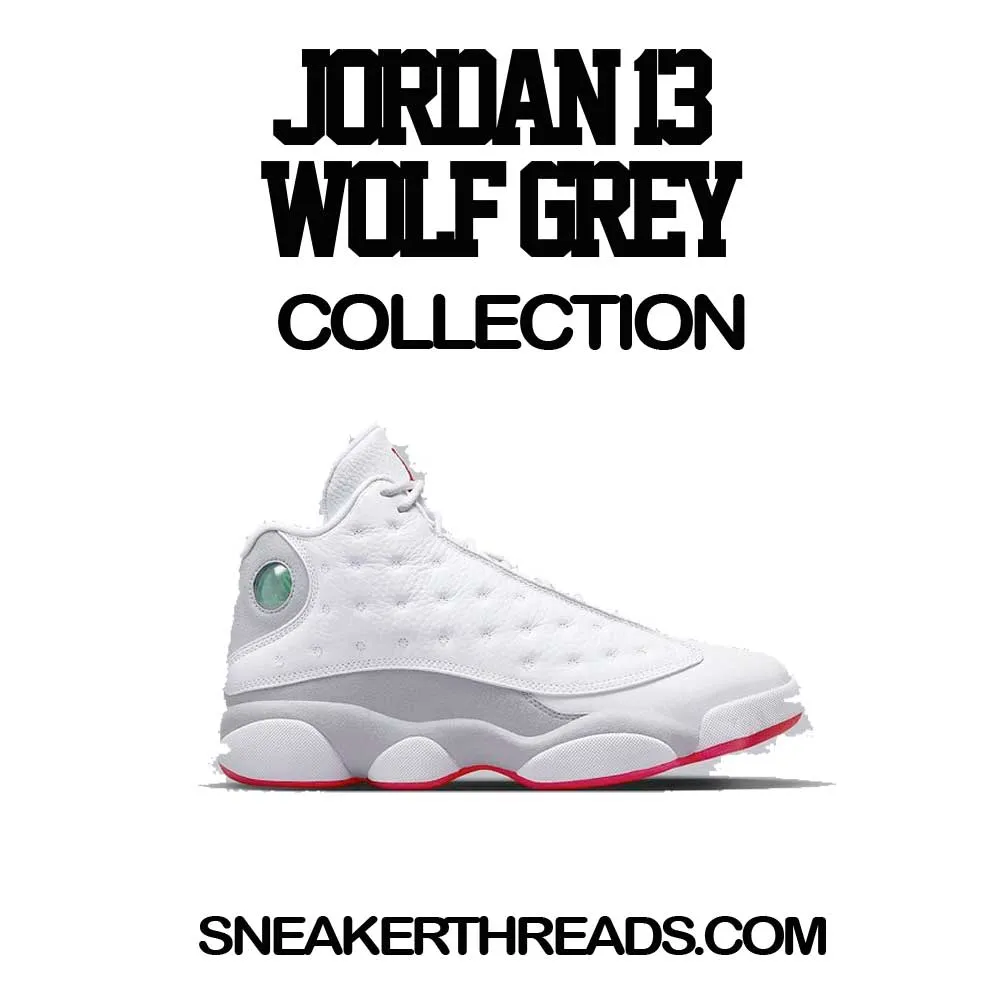 Retro 13 Wolf Grey Social Distance Shirt