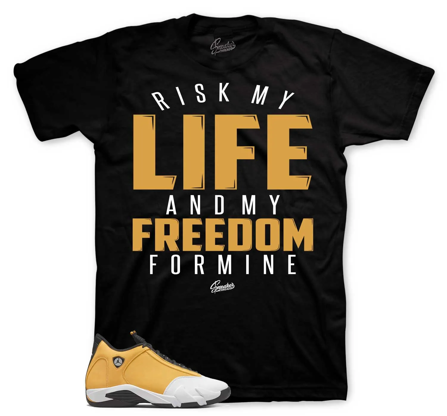 Retro 14 Light Ginger Shirt - My Life - Black