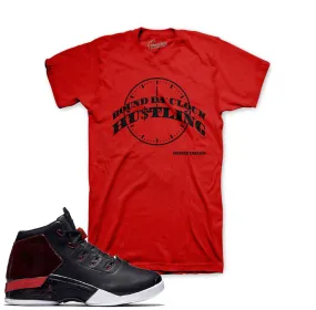 Retro 17 Gym Red Round Da Clock RED Shirt