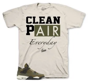 Retro 4 Craft Olive Shirt - Clean Pair - Natural