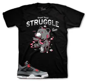 Retro 4 Infrared Shirt - Trust Your Struggle - Black