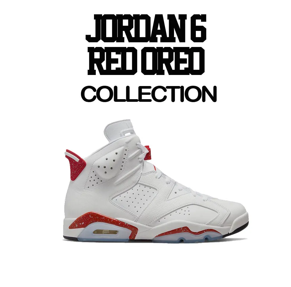 Retro 6 Red Cement Self Made Shirt