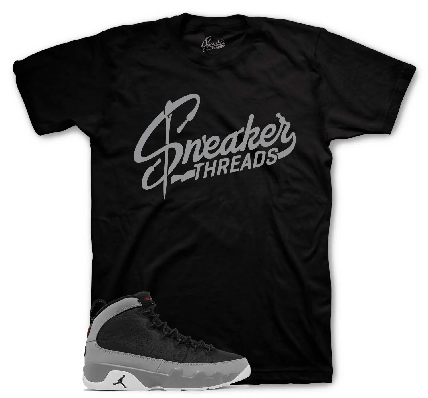 Retro 9 Particle Grey ST Logo Shirt