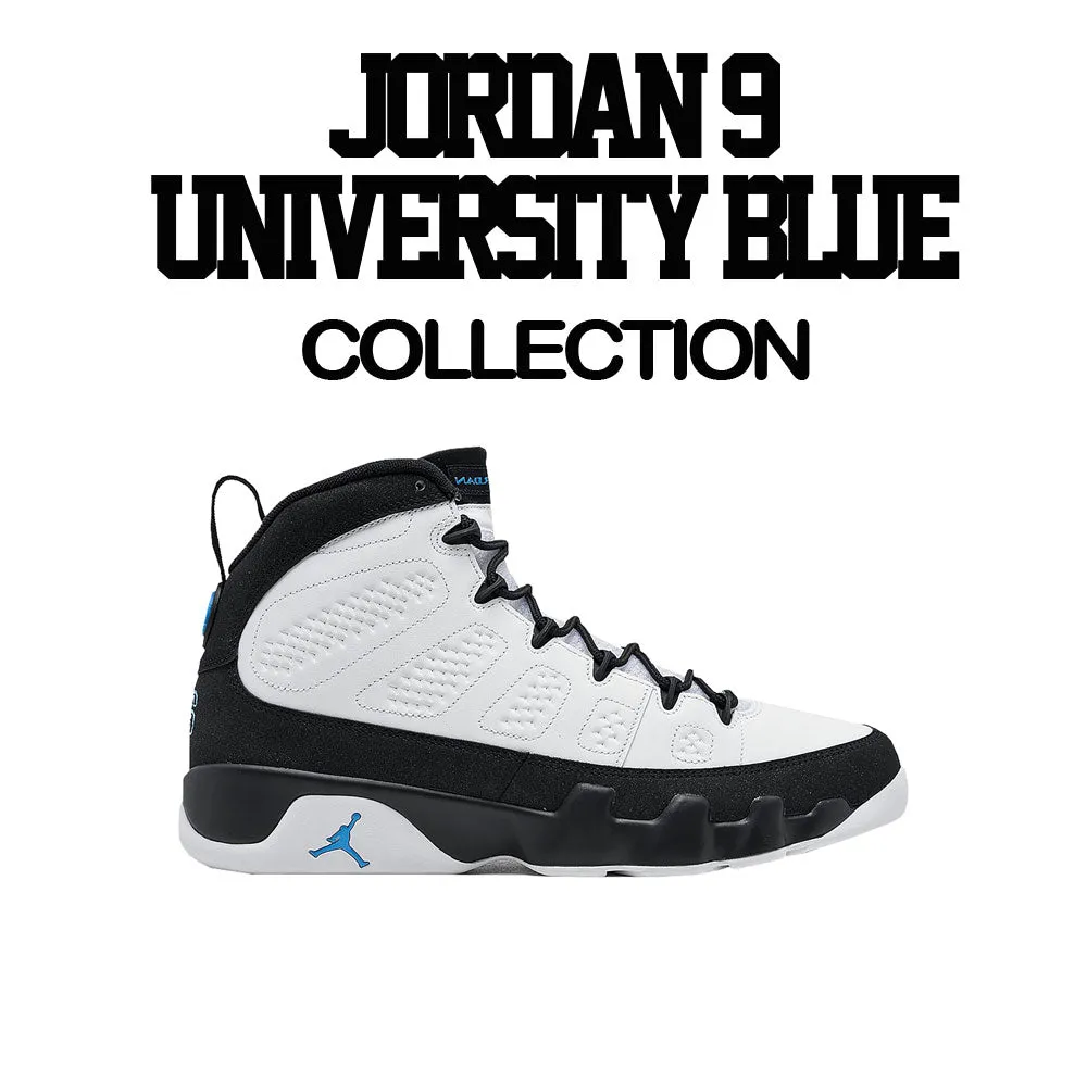 Retro 9 University Blue Sweater - Dripping Greatness - Black