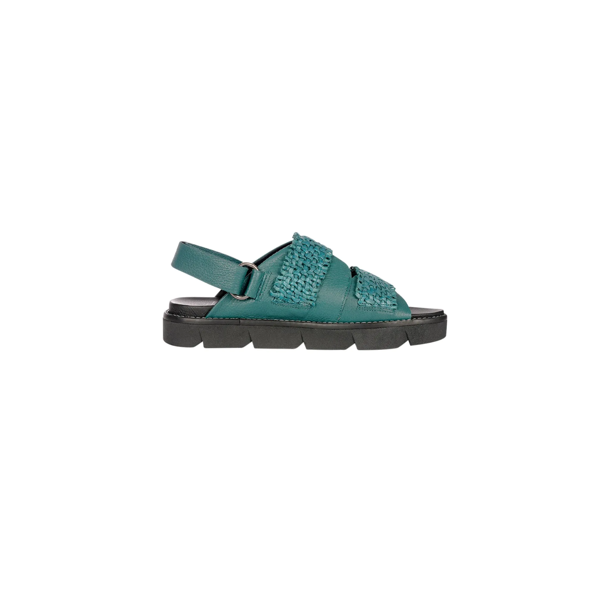 Sandal Intreccio Madreperla Teal