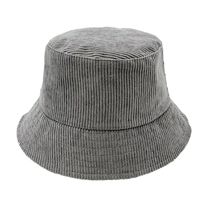 Solid Corduroy Bucket Hat