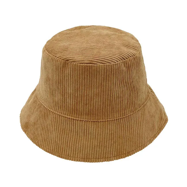 Solid Corduroy Bucket Hat