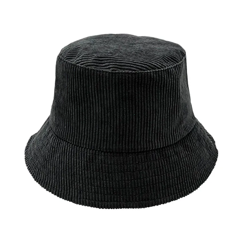 Solid Corduroy Bucket Hat