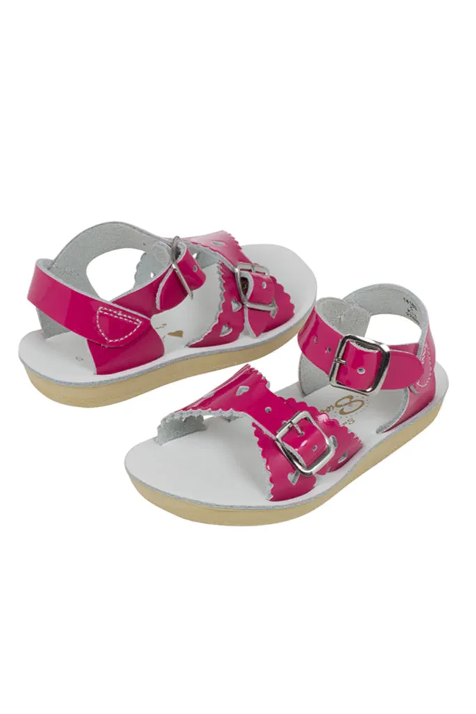 Sweetheart Sandals - Shiny Fuchsia