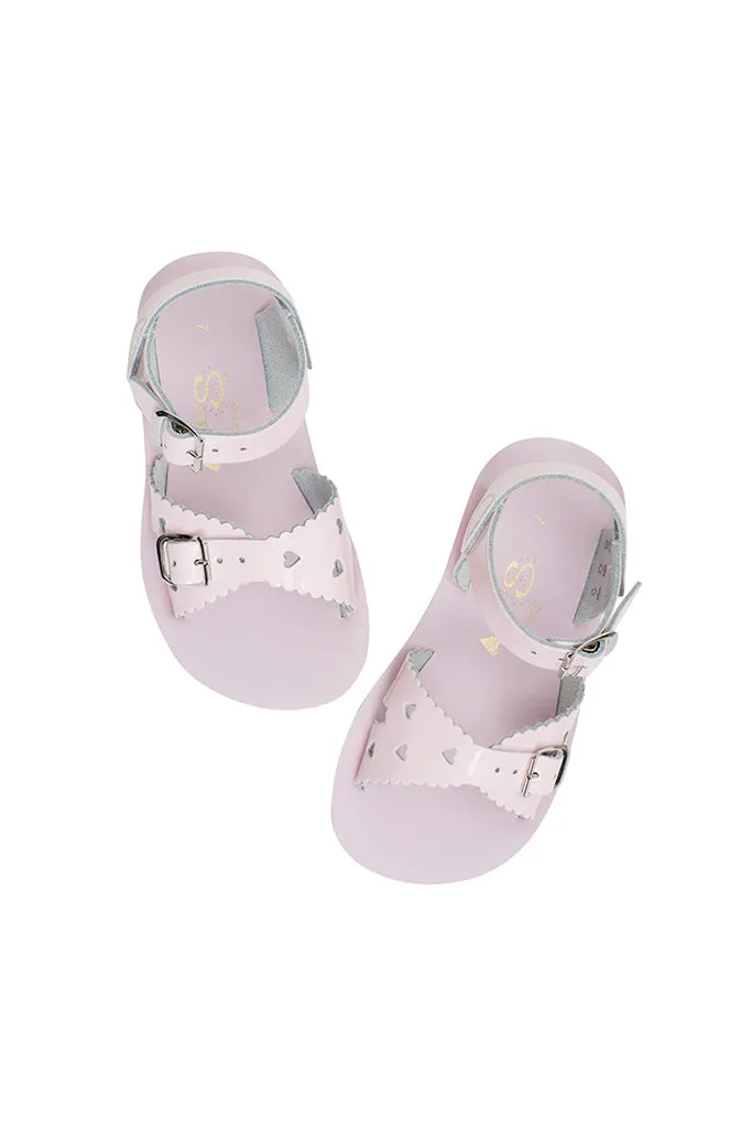 Sweetheart Sandals - Shiny Pink