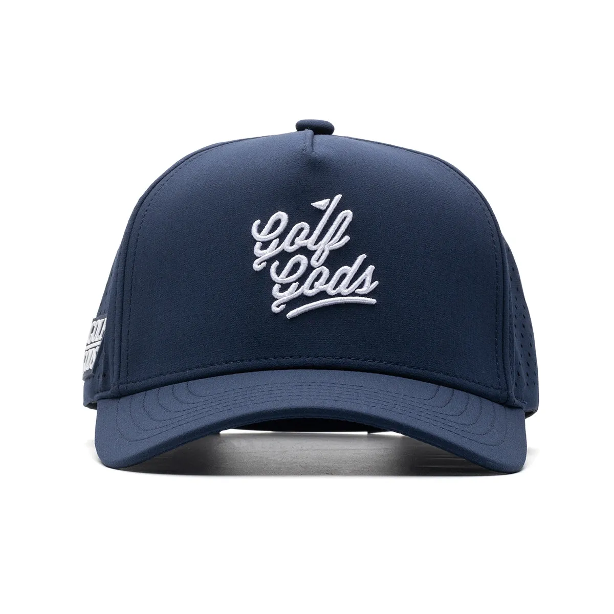 Premium Navy Blue TOUR PRO Golf Gods Script Hat with Curved Brim - Perfect for Golf Enthusiasts