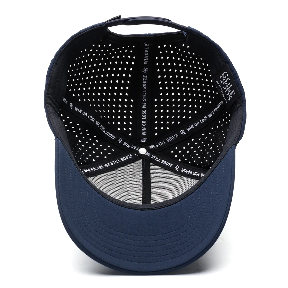 Premium Navy Blue TOUR PRO Golf Gods Script Hat with Curved Brim - Perfect for Golf Enthusiasts