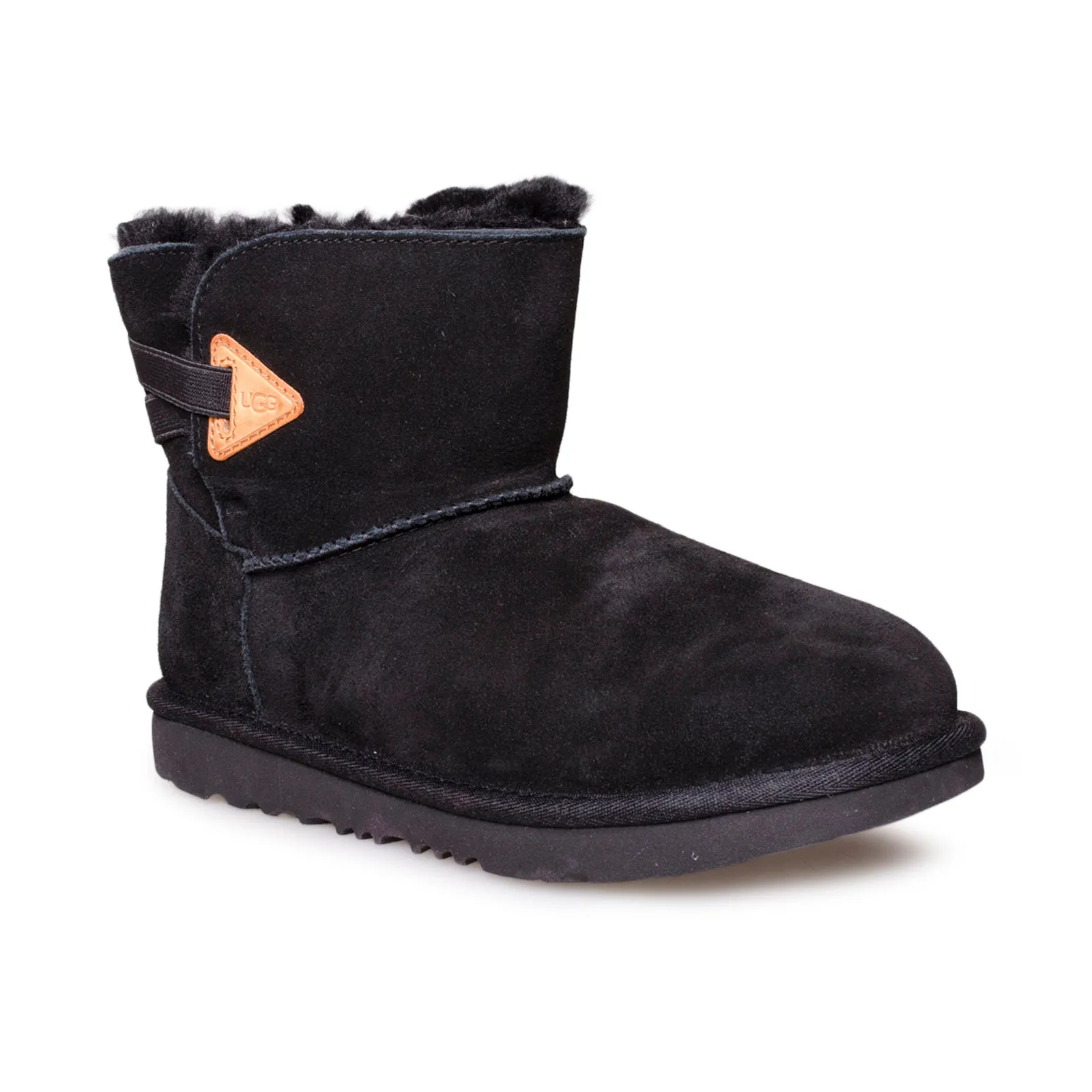 UGG Mini Bailey Flex Black Boots - Youth