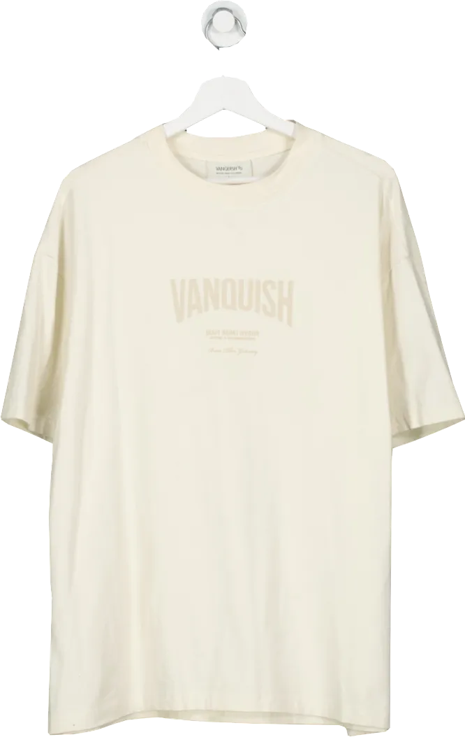 Vanquish Cream Better Than Yesterday Heavy Weight Division Oversized T Shirt UK L