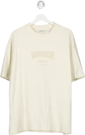 Vanquish Cream Better Than Yesterday Heavy Weight Division Oversized T Shirt UK L