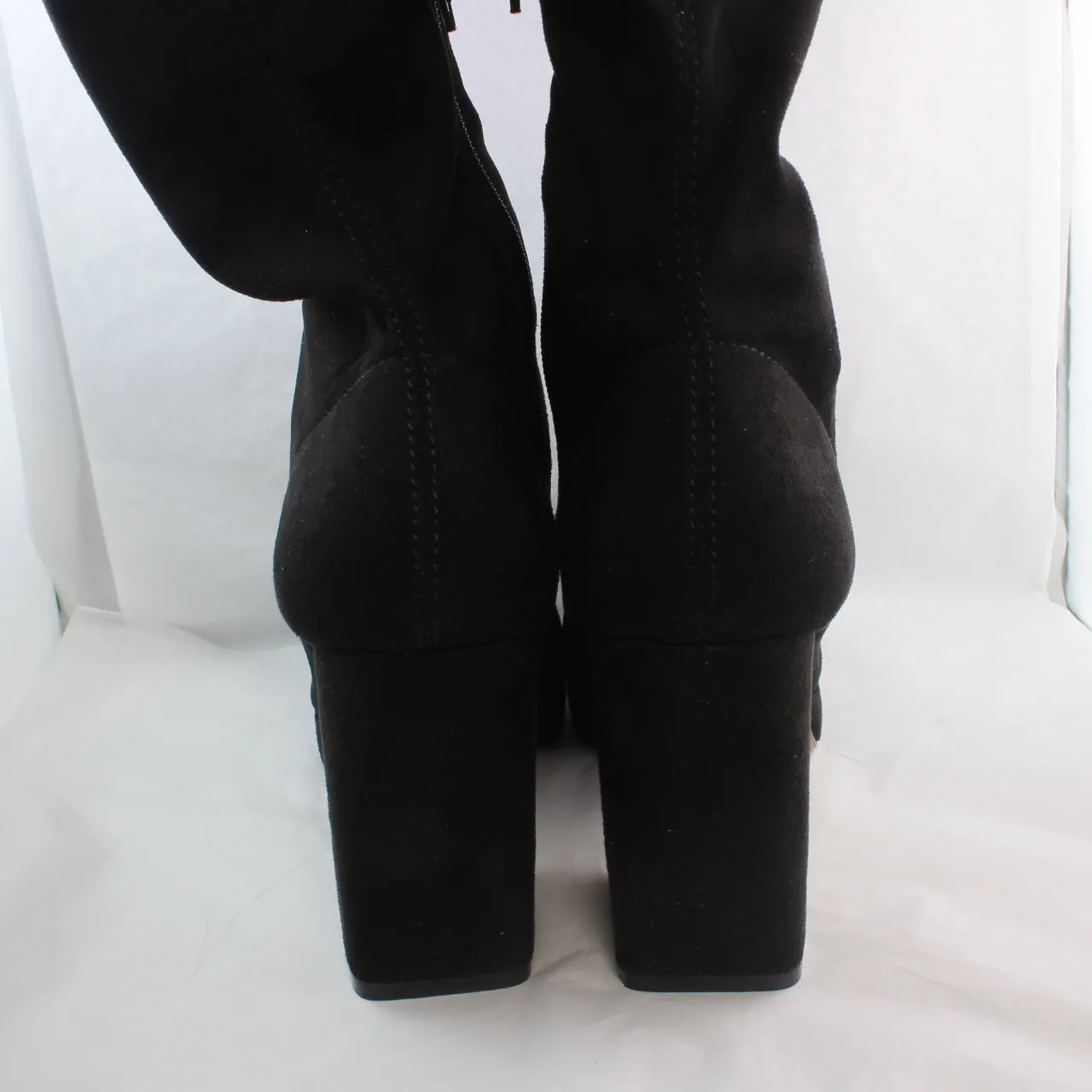 Womens Micro Sock Boots in Black - Stylish and Comfortable Office Footwear