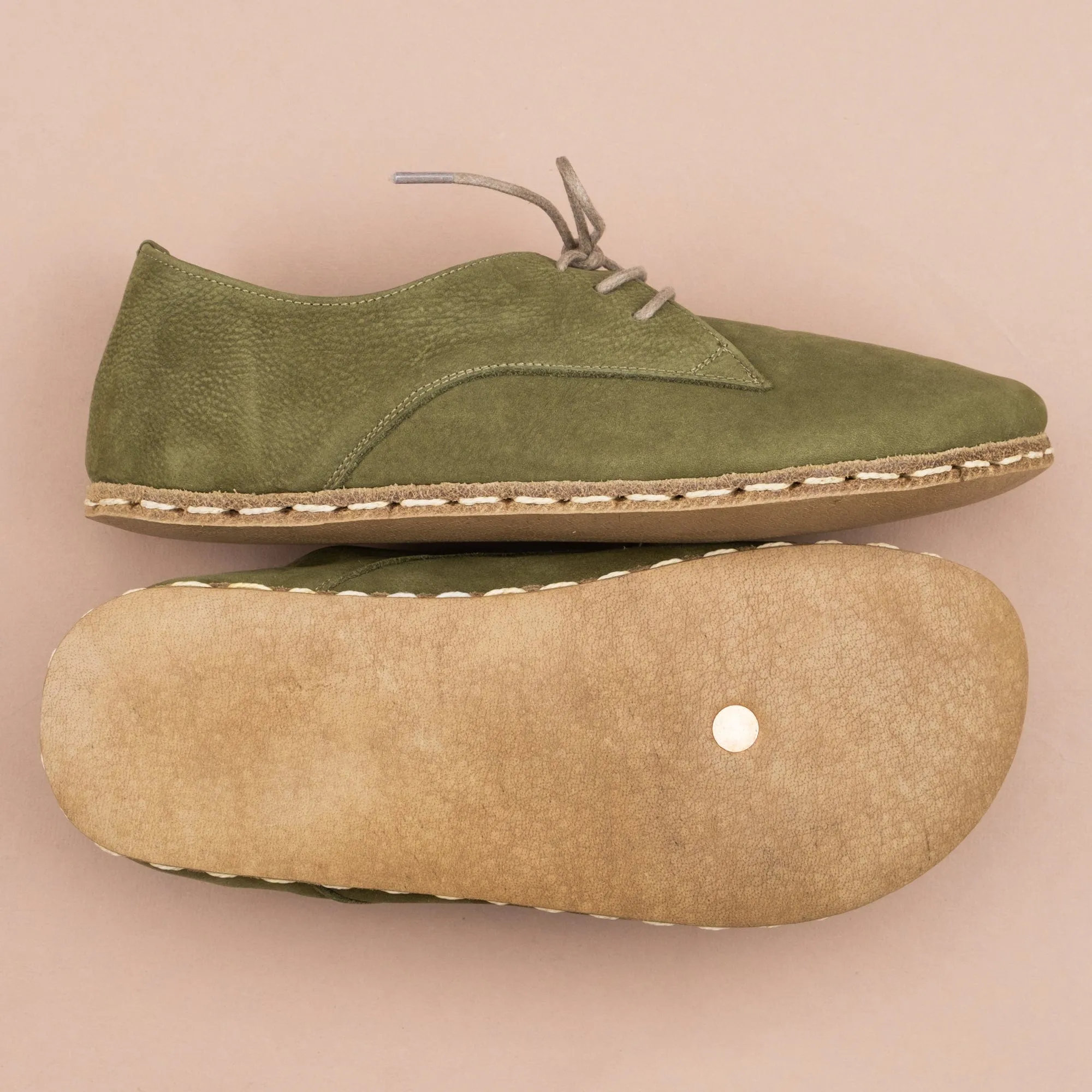 Women's Olive Oxfords