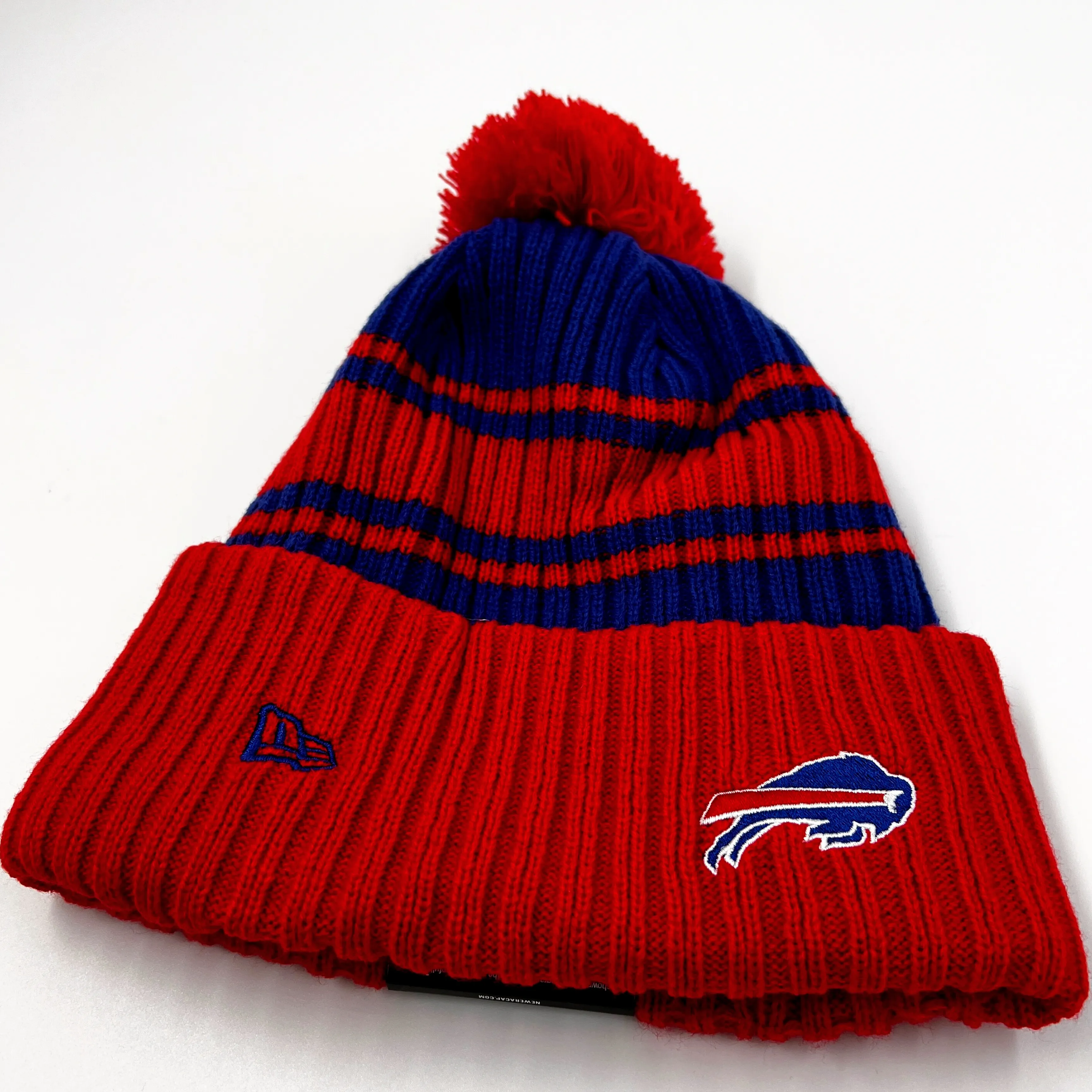 Youth Buffalo Bills Red and Blue Sideline Knit Hat